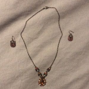Necklace and earrings set